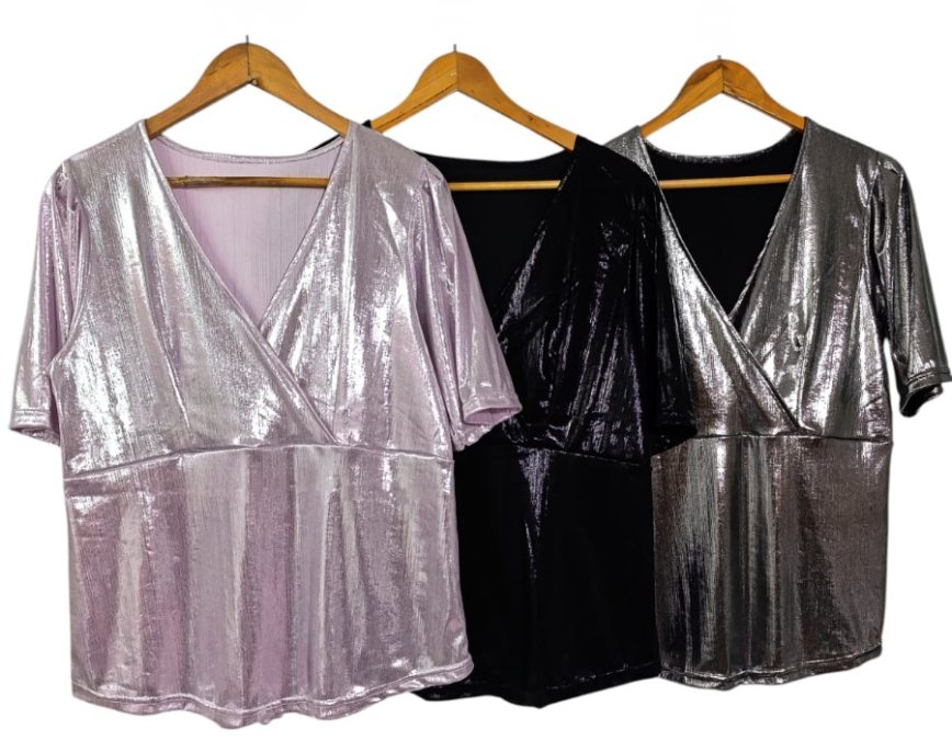 Blusas foil metalizado